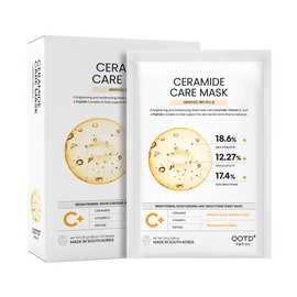 OOTD Beauty 세라마이드 케어 생기 톤업 마스크 10매입 Ceramide Care Vitalizing Tone-Up Mask 10 Sheets