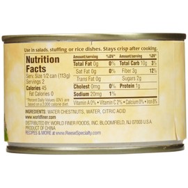 Reese Diced Water Chestnuts - 8 Ounces