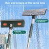 360° Rotating Window Cleaner Kit, Window Washing Squeegee, Telescopic Pole