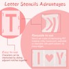 2 Inch Letter Stencils, 42Pcs PET Letter Stencil for DIY