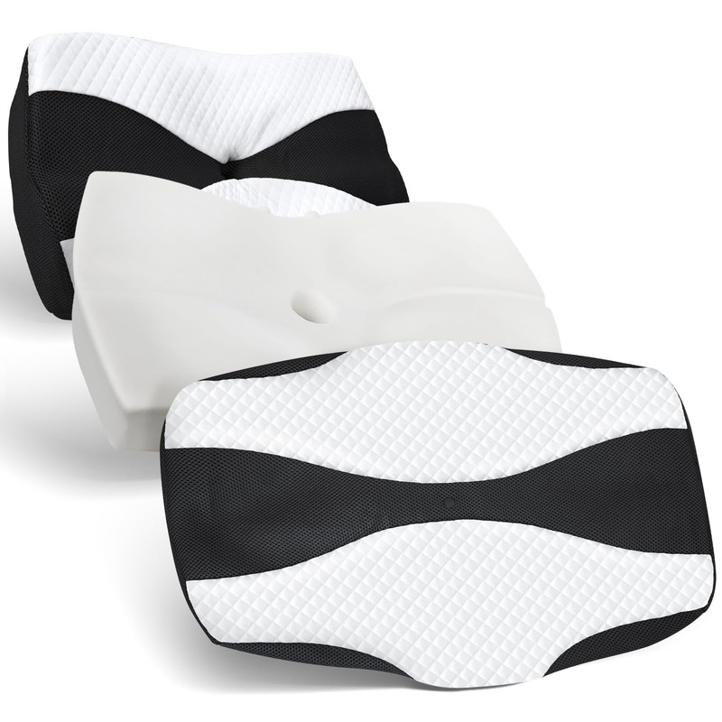 SAHEYER Cushion Covers, Odourless Memory Foam Pillowcase, Washable Replacement Cushion