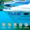 Boat Decals Registration Numbers – Waterproof Custom Boat Stickers for