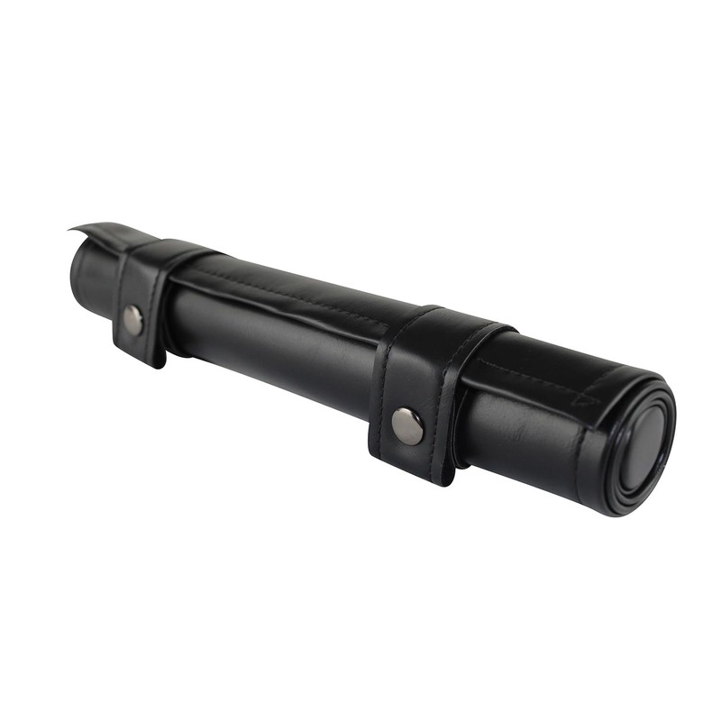 Black Travel Roll Up Backgammon Set 13 Inch