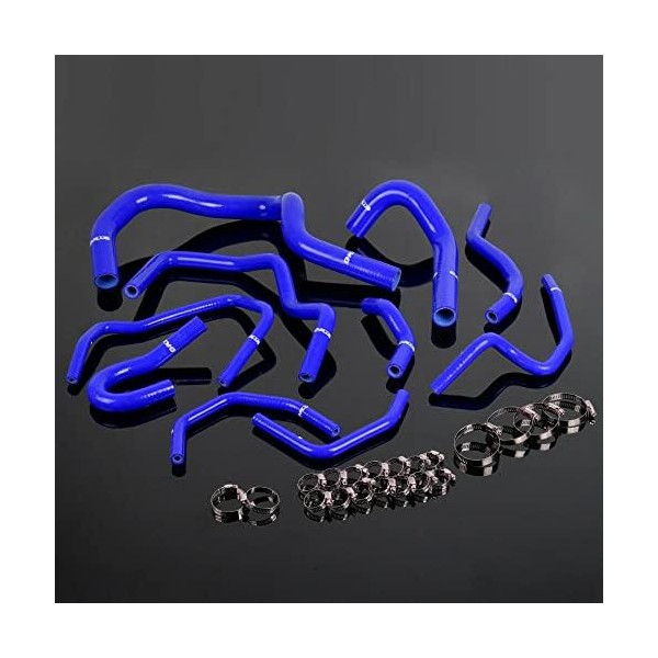 G-PLUS Silicone Radiator Coolant Hose Pipe Kit Clamps Compatible with