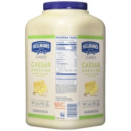 Hellmann's Classics Caesar Salad Dressing Jug Gluten Free, No Artificial Flavors, Colors or High Fructose Corn Syrup, 1 gallon, 128 Fl Ounce