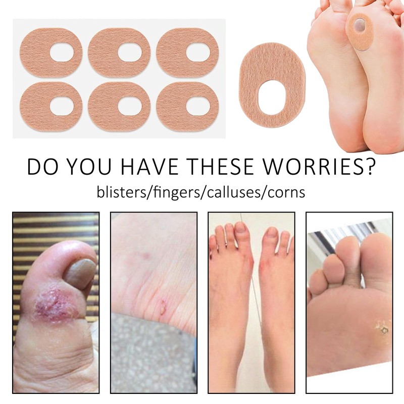 Pack of 24 Corns Pressure Protection Rings, Foot Care Corns