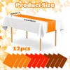 12 Pack Fall Autumn Plastic Table Runners 14 x 108in
