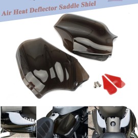 Unbranded Smoke Air Heat Deflector Reflective Saddle Shields For Harley Sportster XL 14-23