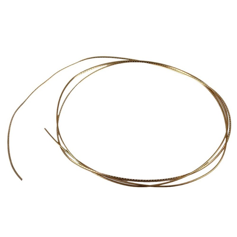 Yibuy 2mm Width Gold Brass Guitar Fretwire for Acoustic Guitars