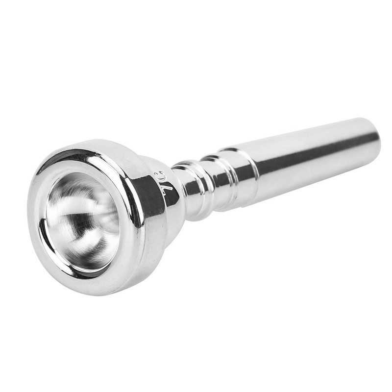 Trumpet Mouthpiece Silver Labor-Saving Beginner Musical Instrument Accessories 7C(Silver )