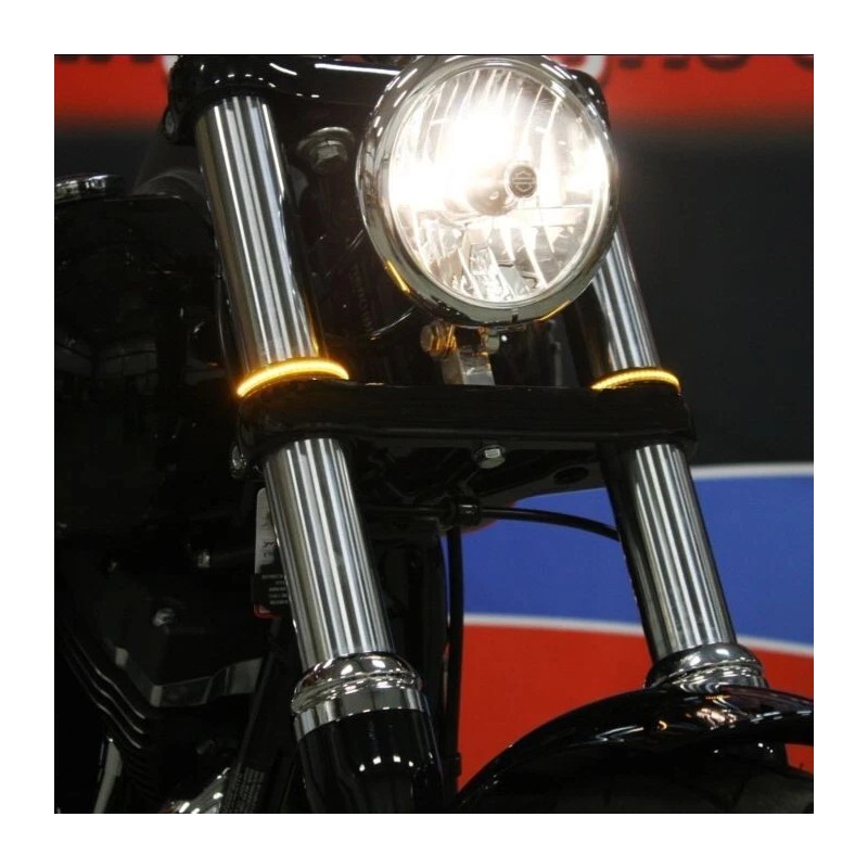 Custom Dynamics Amber/White LED Fork Wrap Around Run & Turn