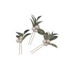 RANXIZY Green Bridal Hairpins Artificial Oliver leaf Large Pearl bride