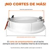Tecnolite - Lámpara Downlight LED Empotrable 3.5 W, Luz Suave