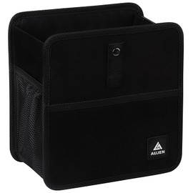 AUJEN Car Trash Can Without Lid - Foldable & Durable Car Accessory for Interior Use, Multipurpose Car Organizer and Storage Bag with Metal Snaps, Adjustable Straps & Extra Pockets, Wide Application