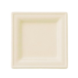 ECO&BASIC Bagasse Plate Square 20cm
