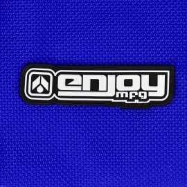 YAMAHA Pw 80 Seat Cover by  Enjoy Mfg 1983 - 2010 ALL BLUE WITH WHITE RIBS #180