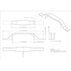 Elements 382-96DBAC Cosgrove Collection 96mm Center Cabinet Pull, Brushed Oil
