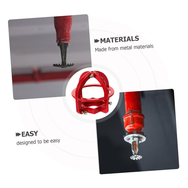 Gatuida 2pcs Fire Sprinkler Head Protector Metal Sprinkler Guard Cover