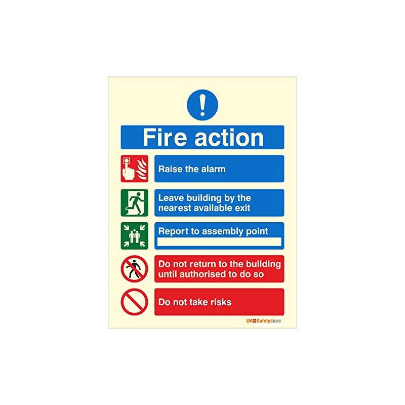 Pack of 5 x Raise The Alarm Glow In The