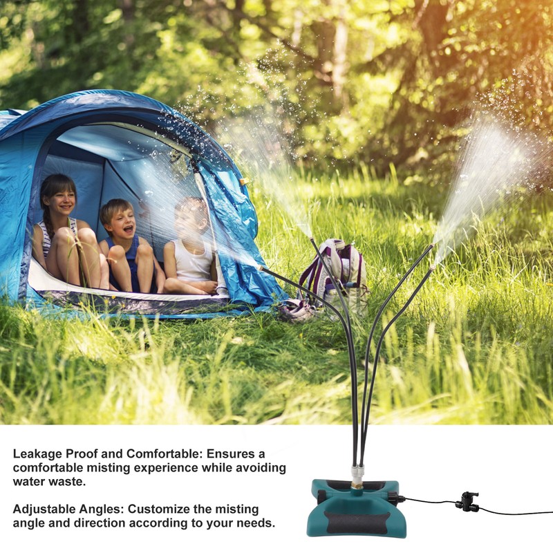Standing Misters Outdoor Misting Cooling System Flexible Adjustable Angle Anti