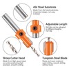 HPMAISON 17Pcs Countersink Drill Bit, Includes 5 Quick Change 8mm