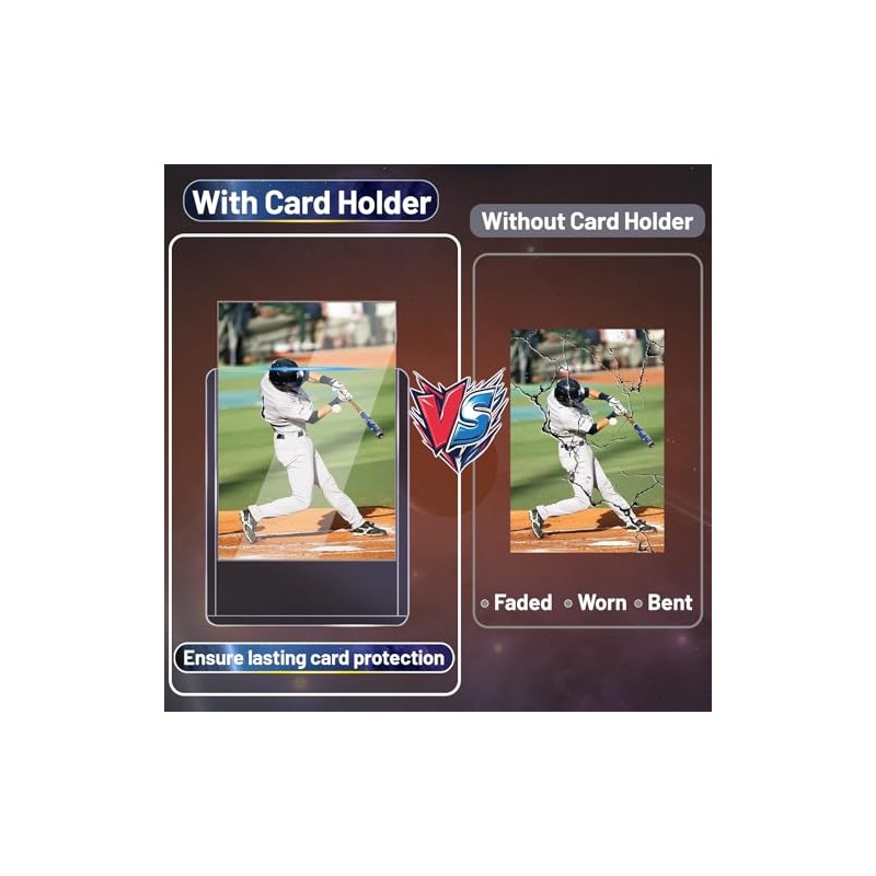 200 Clear Card Sleeves y Protectores de Cartas Top Loader