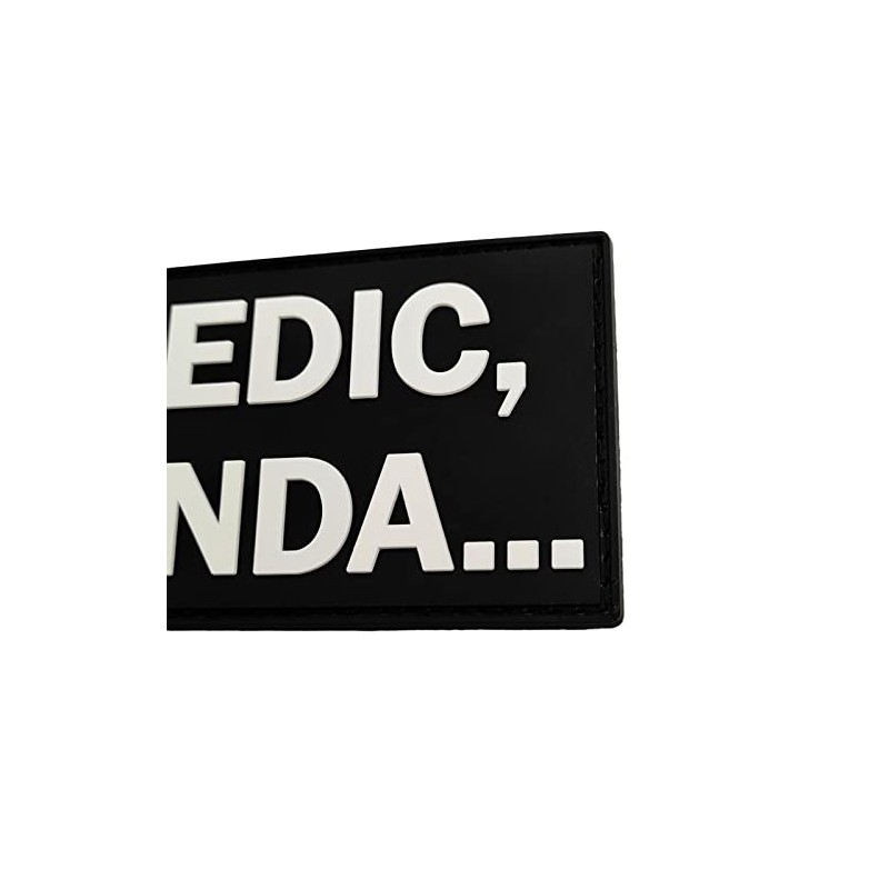 Medic Kinda Funny PVC Patch (Black and White)