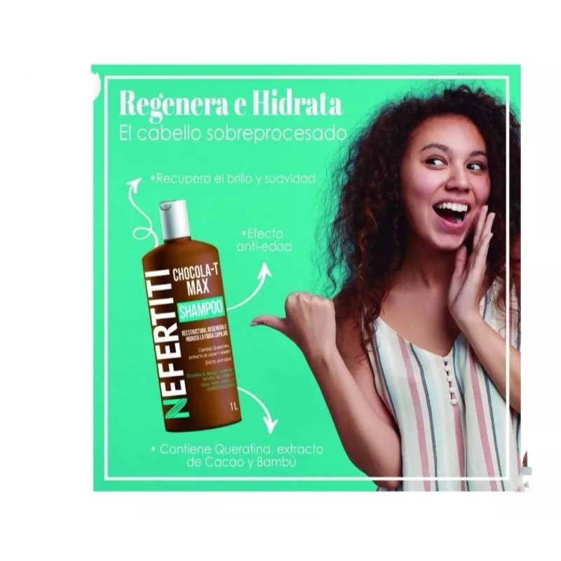 Nefertiti Kit Nefertiti Chocola-t Max Mascarilla-cremappeinar- Shampoo