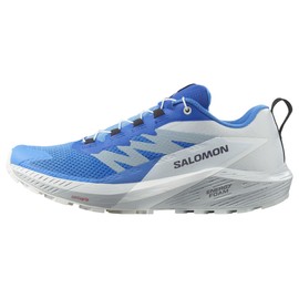 Salomon Sense Ride 5 - Tenis de Senderismo para Hombre, Ibiza Blue/Lapislázul/Blanco, 25