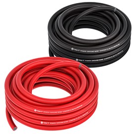 GearIT Primary Automotive Wire 16 Gauge (50ft Each - Black/Red) Copper Clad Aluminum CCA - Power/Ground for Battery Cable, Car Audio, Wire, Trailer Harness, Electrical Wire - 100 Feet Total 16ga Wire
