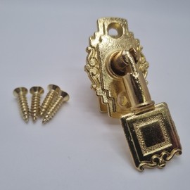 BS-103 Slide-in Window Latch Lock, Gold 1 Piece 3ea