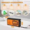 XHDATA D-608WB Portable Emergency Crank FM AM(MW) SW Radio with