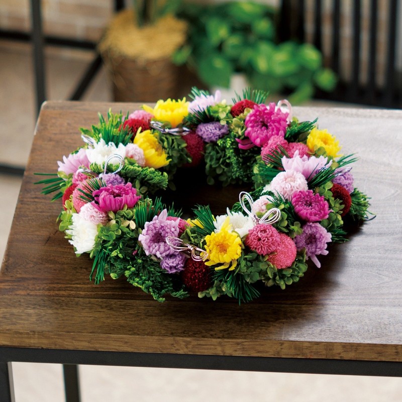 Daichi Farm DO003332-700 Preserved Flowers, Miyako Pine and Small Green,