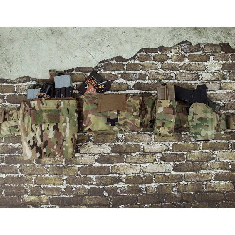 KRYDEX Molle Dump Pouch Roll-Up Drawstring Magazine Utility Pouch Folding