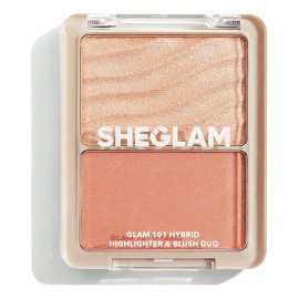 Sheglam Glam 101 Dúo Híbrido Iluminador Rubor Multifuncional Tono Del Maquillaje St. Tropez
