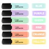 indigo® Chisel Tipped Pastel Highlighter | 6 Assorted Pastel Colours