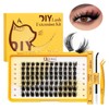 QUEWEL 84PCS Lash Clusters Kit 10-16mm Cat Eye Eyelash Clusters