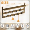 AMBIRD Coat Rack Wall Mount with Shelf, 29" Coat Hooks