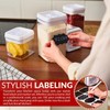 BPC Stackable Kitchen Containers Crystal Clear Plastic Containers for Dry