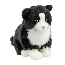 Black & White Cat Soft Toy 12"