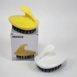 Gentle Scalp Shampoo Brush Massager White 3ea