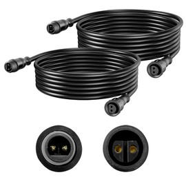 ZYAN 2 Packs 6.5ft Warm White Landscape Spotlights Extension Cable(2x6.5ft), Not Suitable for ZYAN Solar Spotlights and Green Shell Landscape Lights