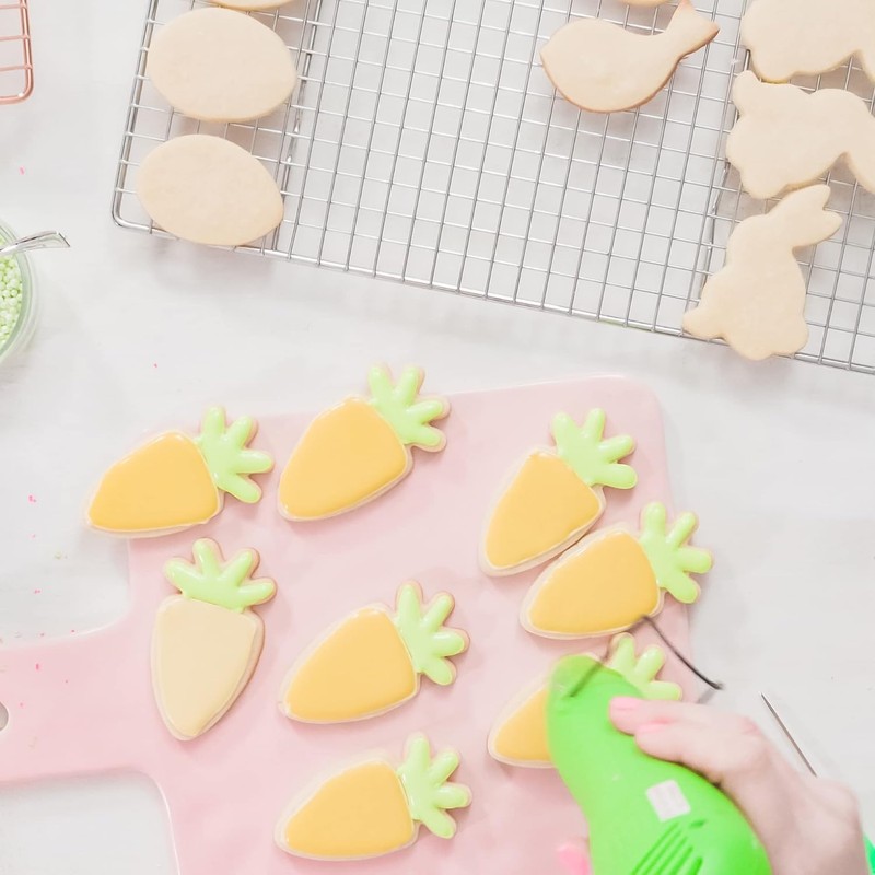 Easter Cookie Cutters Set Large - Rabbit, Carrot, Butterfly, Egg,