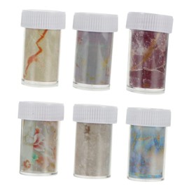 Healeved 6pcs Nail Transfer Paper Set Women Girls Nail Stickers Accessories Japanese Style DIY Paper
