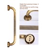 Antique Style Brass Carved Shower Tub Safety Grab Bar Wall