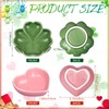 SiliFine 3 Pcs Four Leaf Clover Ceramic Dish and 3