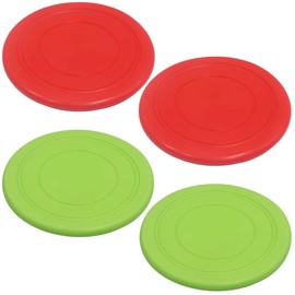 Audiophan Flying Disc Dog Training Competition Sports Disc Soft Bite Resistant Long Distance Flight Diameter Approximately 17.5cm Product Size 2 Red Green 4pcs Set