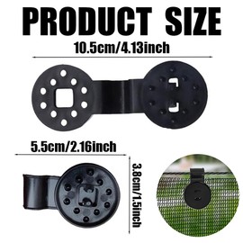 100PCS Shade Cloth Heavy Duty Lock Grip, 2024 New Shade Cloth Clip, Reusable Plastic Black Clips for Greenhouse Outdoor Garden Shade Netting, Anti Bird Netting, Shade Fabric Accessories