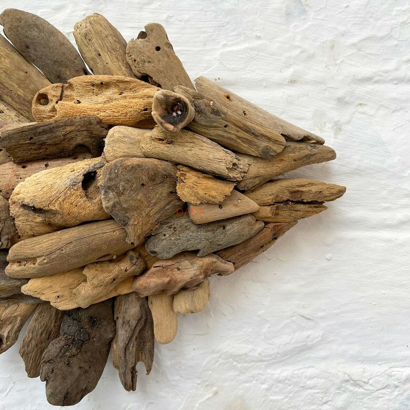 Darthome Ltd Natural Rustic Driftwood Wall Fish Decorative Home Sculpture