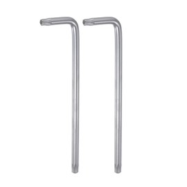 HARFINGTON 2pcs T40 Tamper Proof Torx Star Key Bit Wrench L Shape 5.75" Long Arm High Carbon Steel Hand Tool for Automotive/Daily Repairs